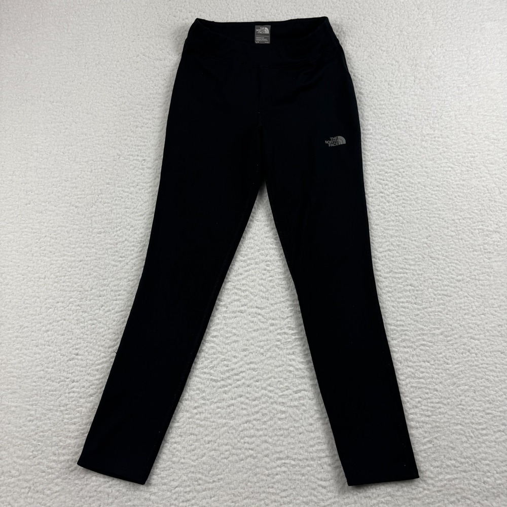 The North Face Flashdry Leggings Girls Large Black Skinny Leg Moisture Wicking